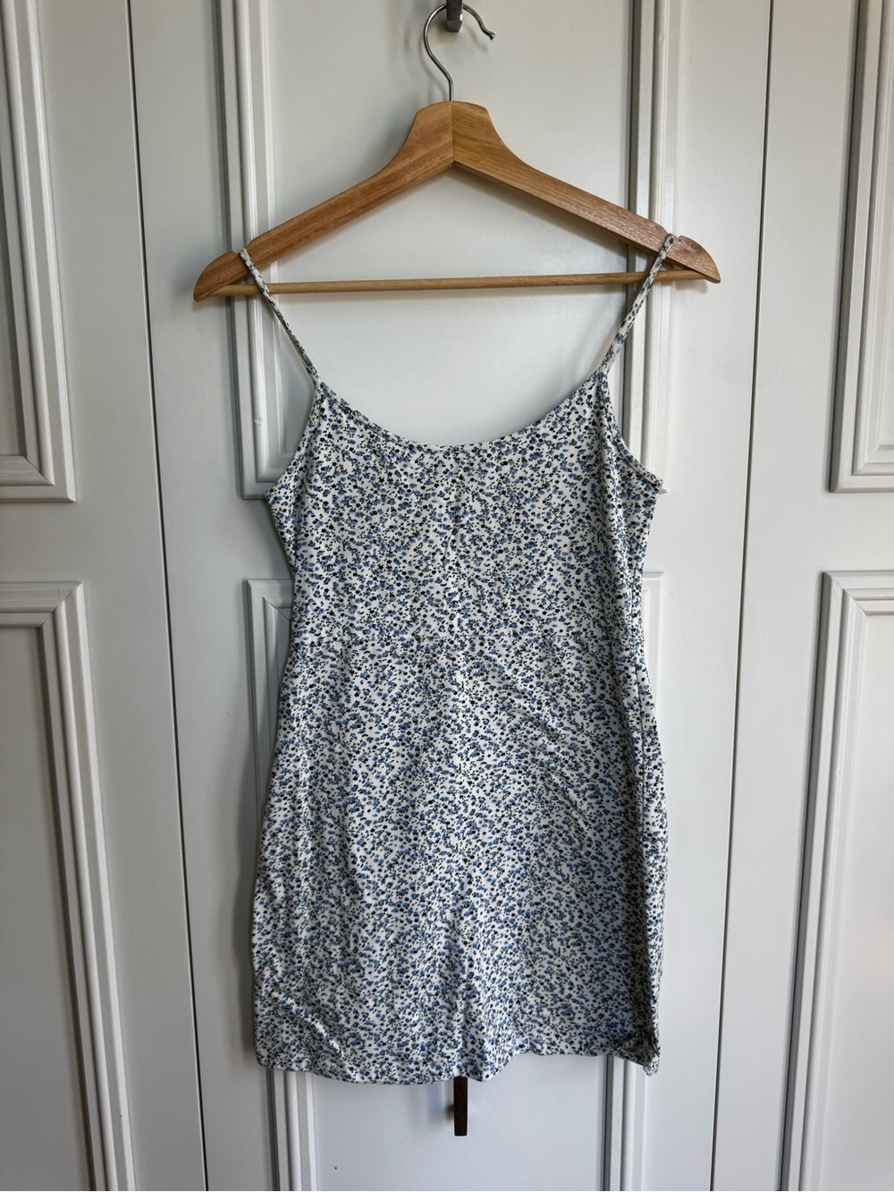 Brandy Melville Blue Floral Mini Dress - Picture 1 of 2